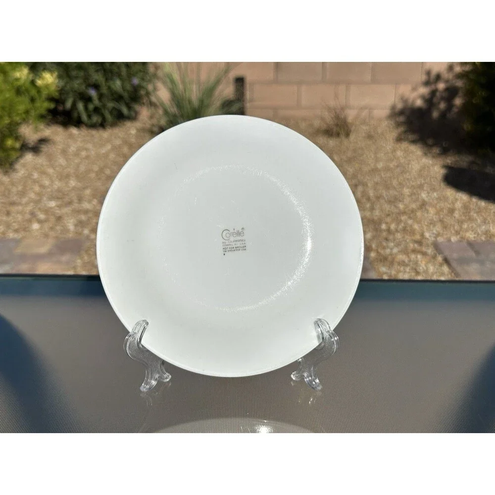 Set of 6 CORELLE by Corning SPRING BLOSSOM GREEN CRAZY DAISY 6 3/4” Bread Plates